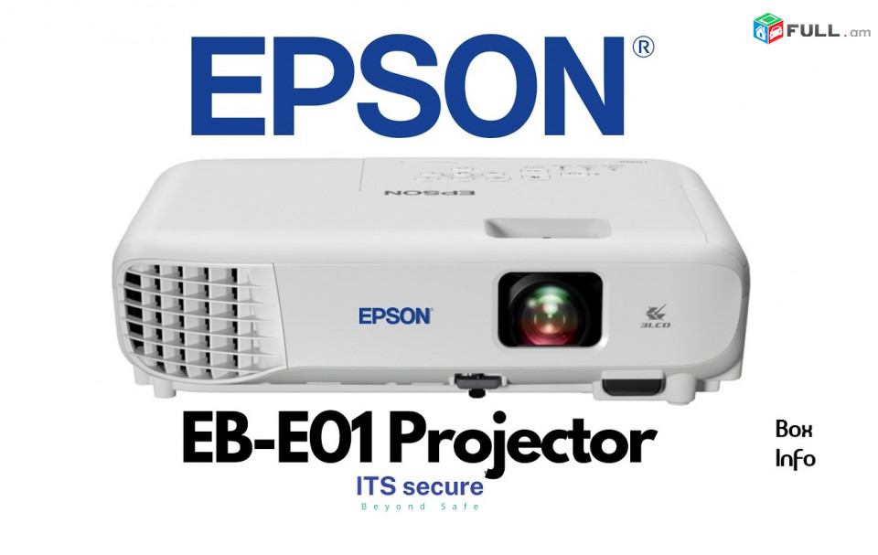 Projector Epson EB-E01 1920х1080 3300 ANSI lm.16: 9 2 3LCD HDMI VGA Проектор պրոյեկտոր պրոէկտոր