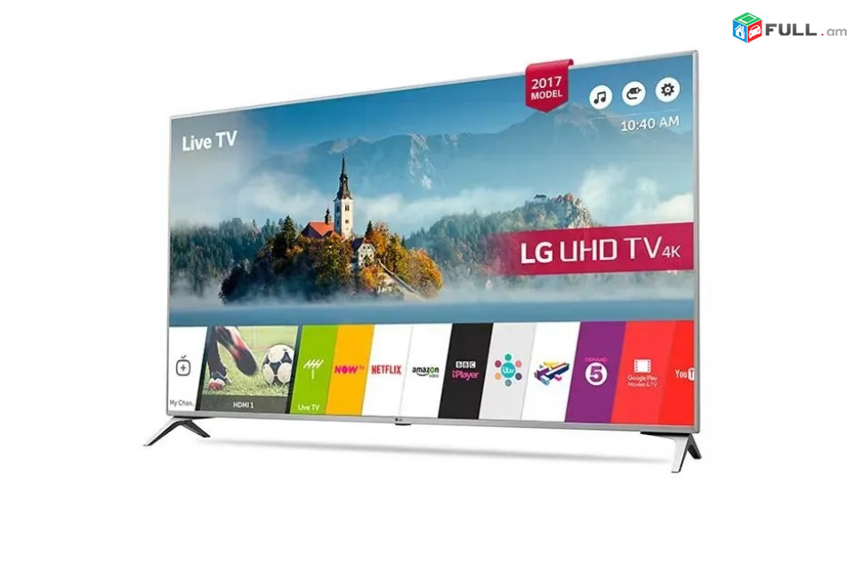 4K մկնիկ պուլտով LG 43UJ651V LED 43" SMART Телевизор TV LED IPS Հեռուստացույց Youtube Netflix