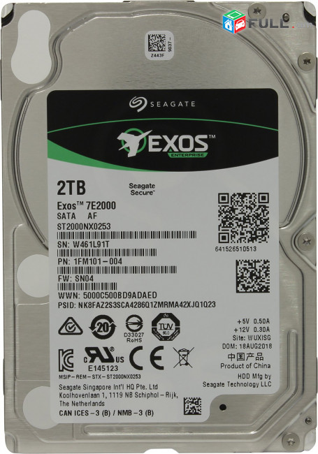 HDD ST2000NX0253 Seagate 2TB SATA 2.5 7.2K 6G enterprise drive (servers) 1FM101-002