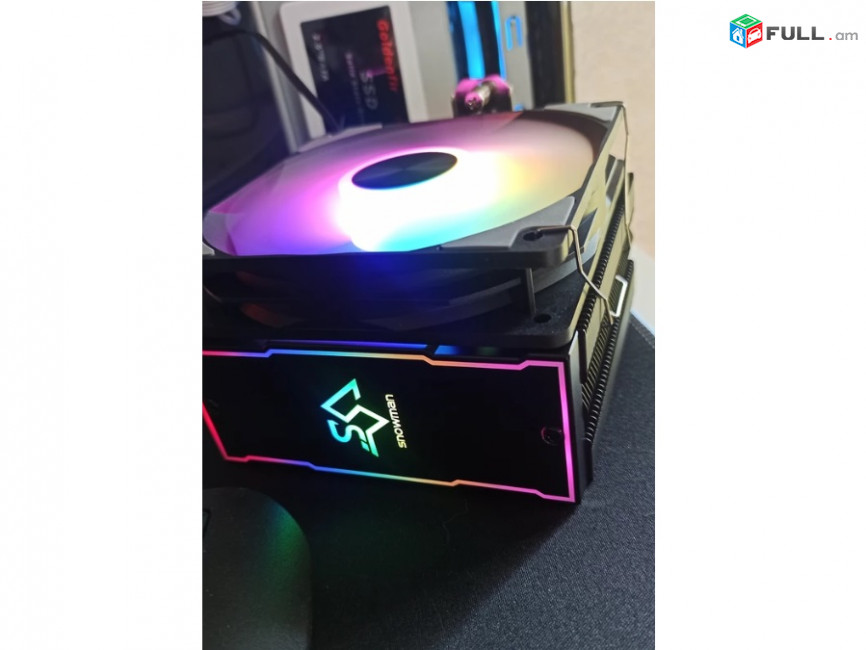 MT5V3 Black RGB CPU Cooler Кулер процессора Вентилятор հովհար 4 pin PWM 200w 65CFM