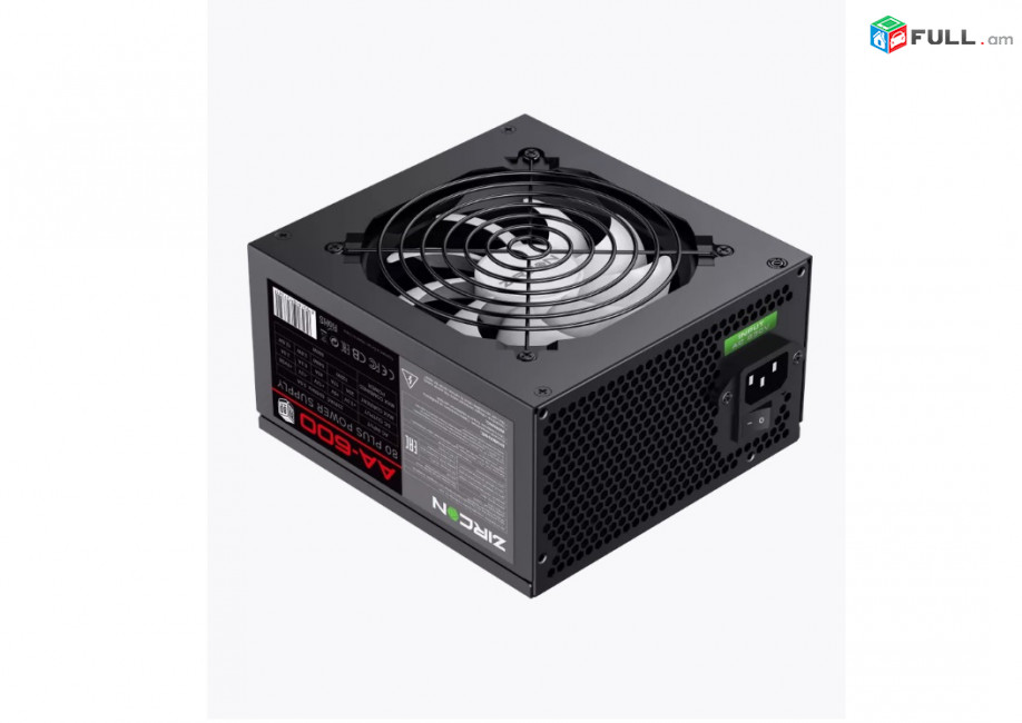 ZirCon AA-600 80 plus + APFC 600W Համակարգչի սնուցման բլոկ power supply Блок питания 