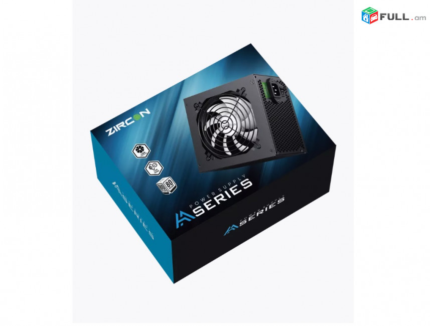 ZirCon AA-600 80 plus + APFC 600W Համակարգչի սնուցման բլոկ power supply Блок питания 