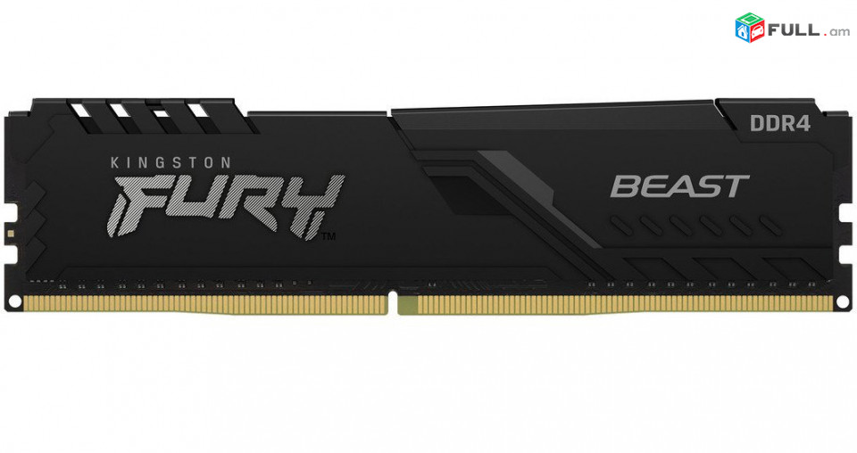 RAM Kingston DDR4 64GB (2x32GB) 3200Mhz FURY Beast Black (KF432C16BBK2/64) ՆՈՐ + 1տ.երաշխիք հիշողություն ՌԱՄ