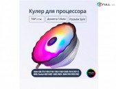 Snowman M120-RGB CPU Cooler Кулер процессора Вентилятор հովհար 3 pin PWM 80w 45CFM