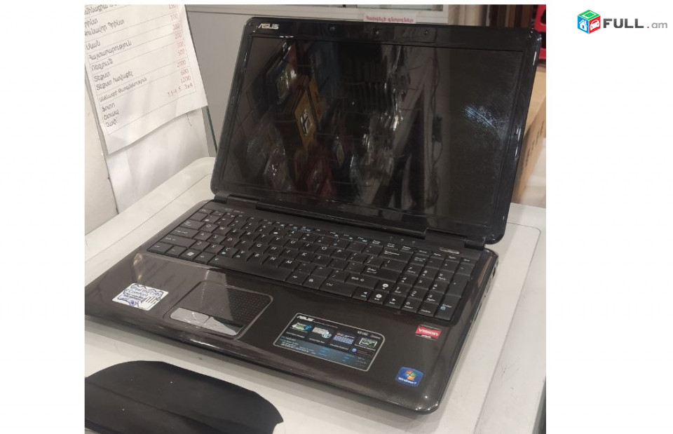 ASUS K51AC AMD Turion 64 RAM 4GB HDD 250GB HD 3200 15.6" Windows 7 + Office Notebook ноутбук Նոութբուք Laptop