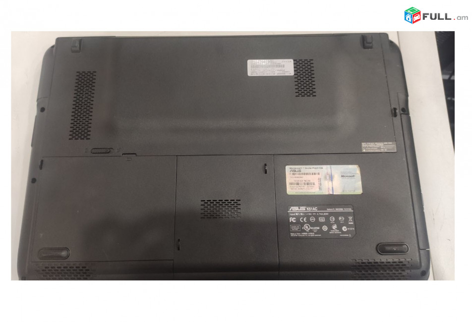 ASUS K51AC AMD Turion 64 RAM 4GB HDD 250GB HD 3200 15.6" Windows 7 + Office Notebook ноутбук Նոութբուք Laptop