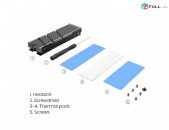 M.2 NVME Радиатор JEYI Cooler II 2280 for SSD M.2 NVME Radiator Ռադիատոր Հովացուցիչ ռադիատոր