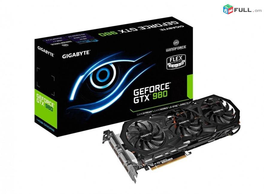 Gigabyte GeForce GTX980 4GB GDDR5 PCiE 1216MHz HDMI VGA DVI Video Graphics Card տեսաքարտ видеокарта Վիդեո քարդ