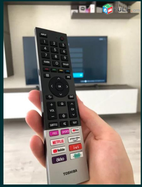 4K QLED Ultra HD 55" 138sm Toshiba 55C450KE 3840x2160 SMART HDR - նոր վիճակ 1 տարի երաշխիք