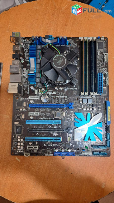 Կոմպլեկտ ASUS P7P55D-E + CPU i5-7500 + RAM 8GB DDR3 միասին Motherboard MB Процессор LGA1151