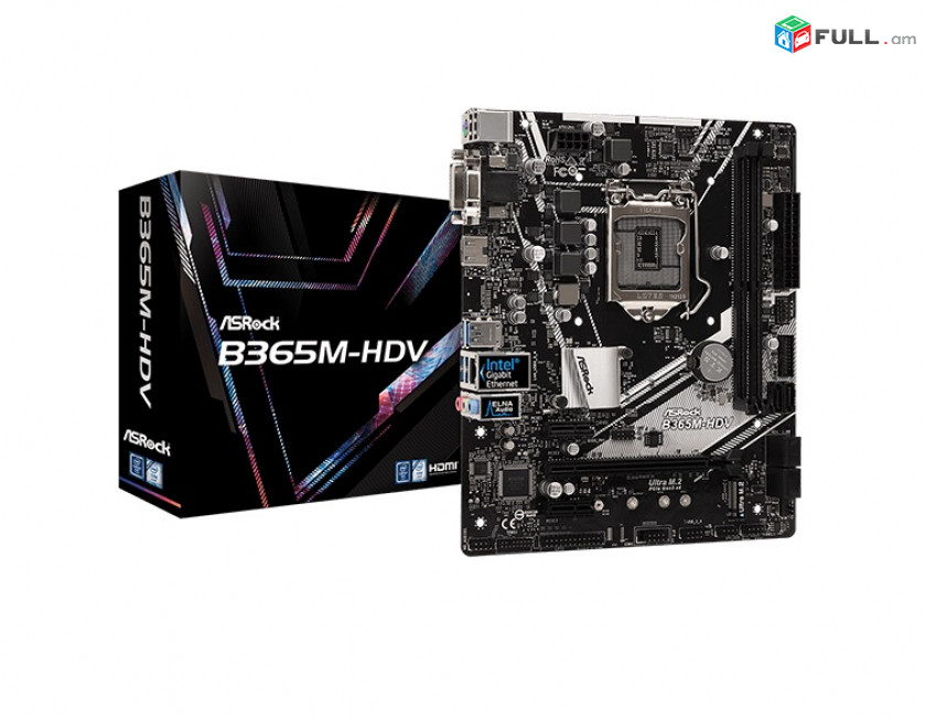 ASRock B365M-HDV 2DDR4 MicroATX Matherboard Մայրսալիկ Պլատա mainboard Материнская плата MB