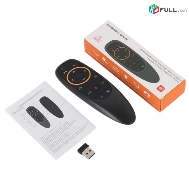 AIR Mouse G10s Pro Wifi 2.4G BT 5.0 Voice Supports Ունիվերսալ հեռակառավարման Վահանակ/մկնիկ