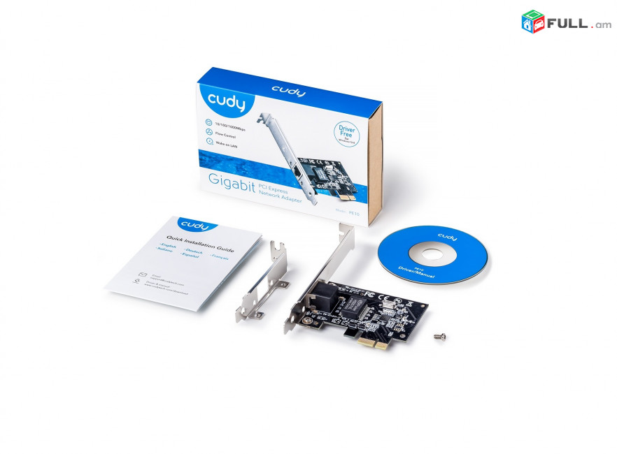 CUDY Gigabit PCI-E Ethernet Adapter PE10 1.0 Гигабитный адаптер Կոնտրոլեր համակարգչային