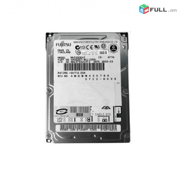 Կոշտ սկավառակ Fujitsu MHT2030AT 30Gb 5000 IDE 2,5" HDD