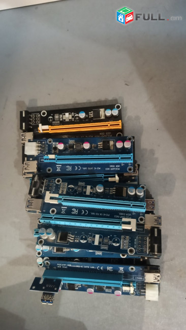 Райзер для майнинга PCE164P-NO3 PCI-E 1x to 16x extender riser cable for miner mining ресивер RECEIVER
