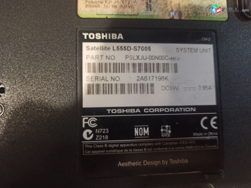 Toshiba Sattelite L555D-S7005 պահեստամասեր ամեն ինչ разборка на запчасти