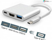 USB 3.1-C Multiport Adapter Type-C To HDMI USB 3.0+Type-C 