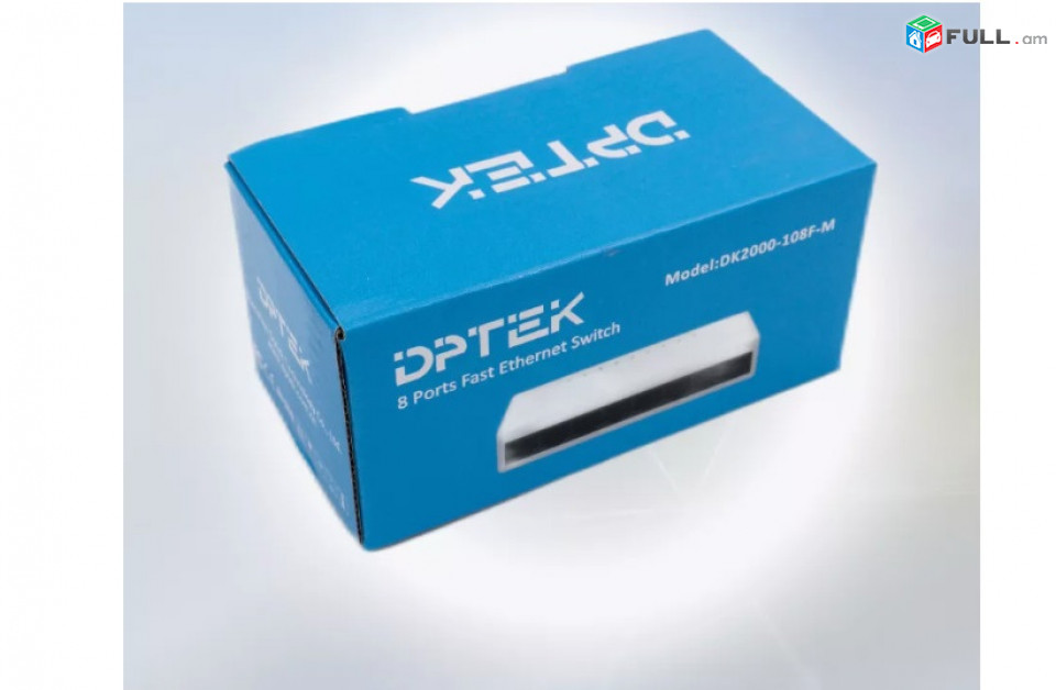 Dptek 8 port DK2000-108F-M Switch 8 պորտ Адаптер питания Power adapter Коммутатор սվիչ