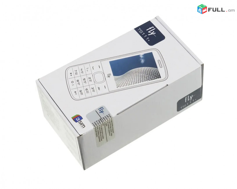 Fly TS111 + phone heraxos կնոպկաներով հեռախոս 3sim card