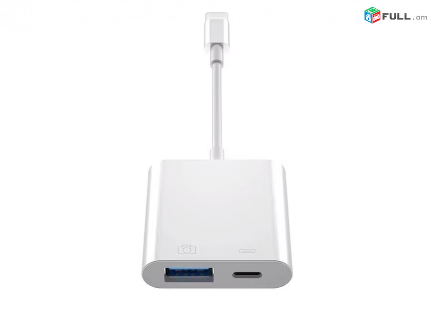 Թվային ընդունիչ Lightning դեպի USB OTG Ethernet Цифровой адаптер разъем для зарядки adapter 
