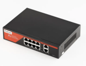 AI Gigabit 10 Port PoE 8+2 UPLINK switch 120W Коммутатор IP phone պորտ սվիչ բաժանարար