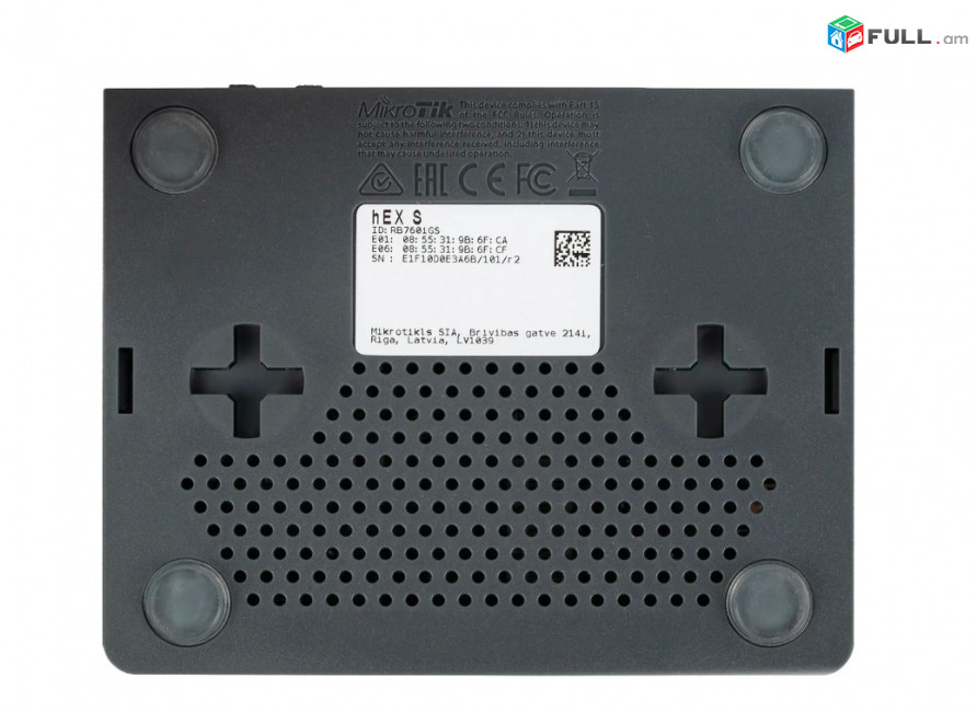 Сетевой коммутатор, MikroTik hEX S (RB760iGS) 4P + SFP Ports - 1, 10/100/1000Mbp, 12-57 V