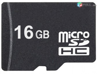 16 gb microsd nor klass 10  որակով նախատեսված պլանշետների համար									