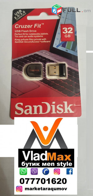 mini sandisk 64 gb  Ֆլեշկա usb 2 EV USB 3 флешка փագ տուփ