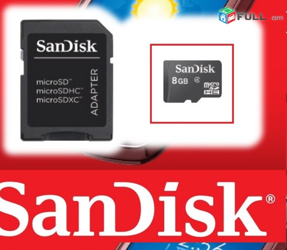 sandisk 8 gb chip    klass 10	