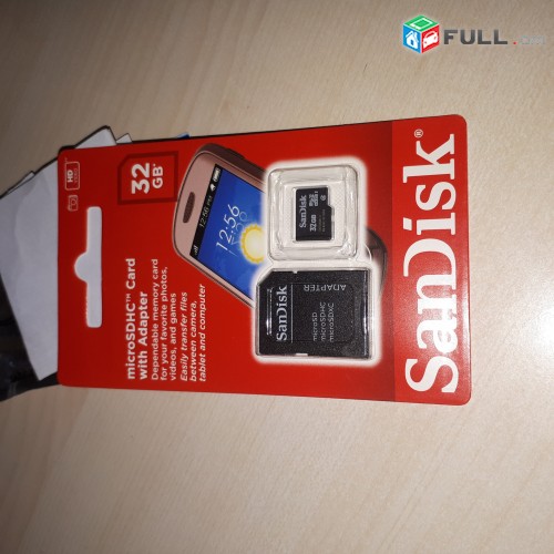 sandisk 16 gb chip  չիպ    klass 10	