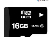 hishoxutyan qart  kingston 16 gb քարտ չիպ Micro sd 16 GB klass 10