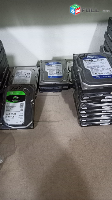 HDD WD (լավ ֆիրմա) 500GB / Կյանքը ` 95-100 %