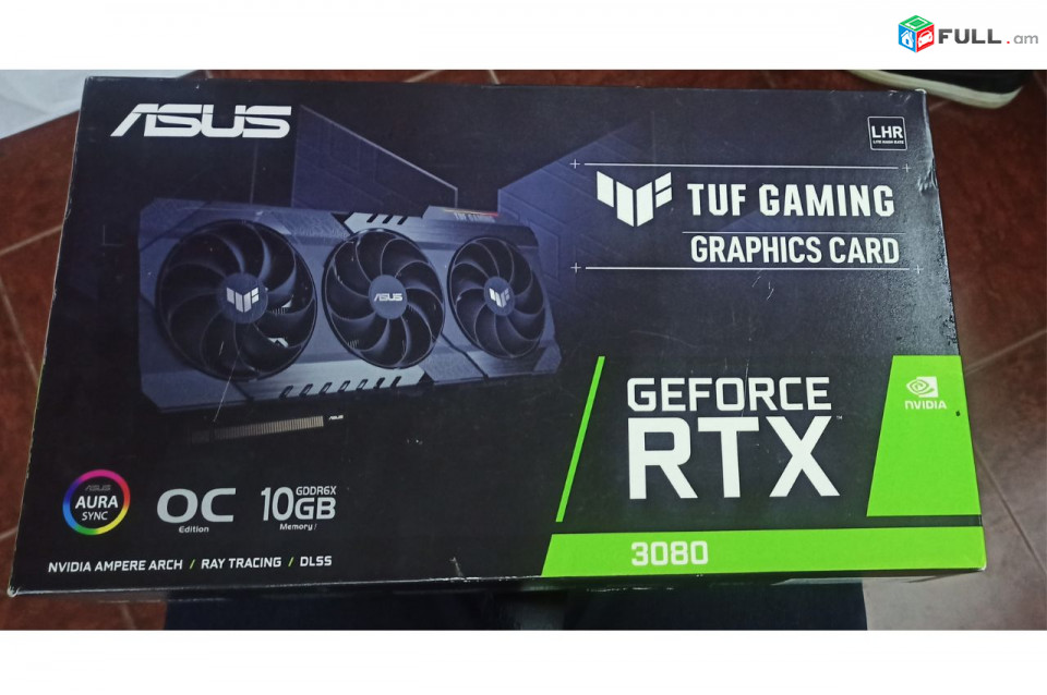 ASUS TUF GAMING RTX 3080 10GB,լավ վիճակ