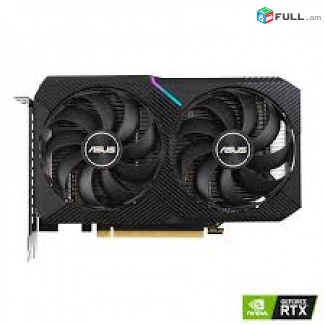 ASUS DUAL RTX 3050 8GB + 12Ամիս Երաշխիք