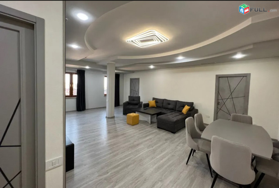 IN0113  Վարձով 3 սենյականոց բնակարան նորակառույց շենքում  Խաչատուր Աբովյանի փողոցում