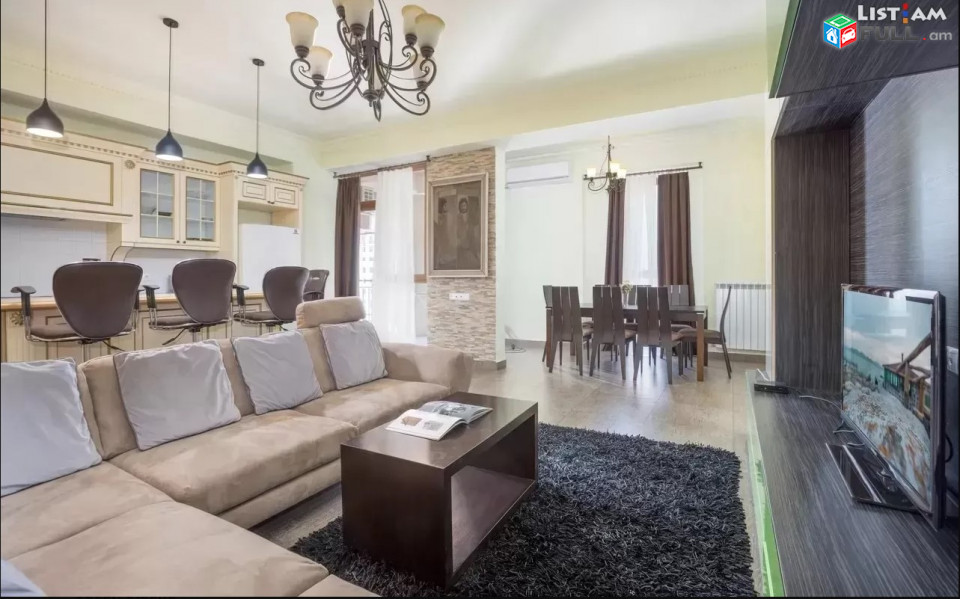 IN0119  Վարձով 3 սենյականոց բնակարան նորակառույց շենքում Արամի փողոցում