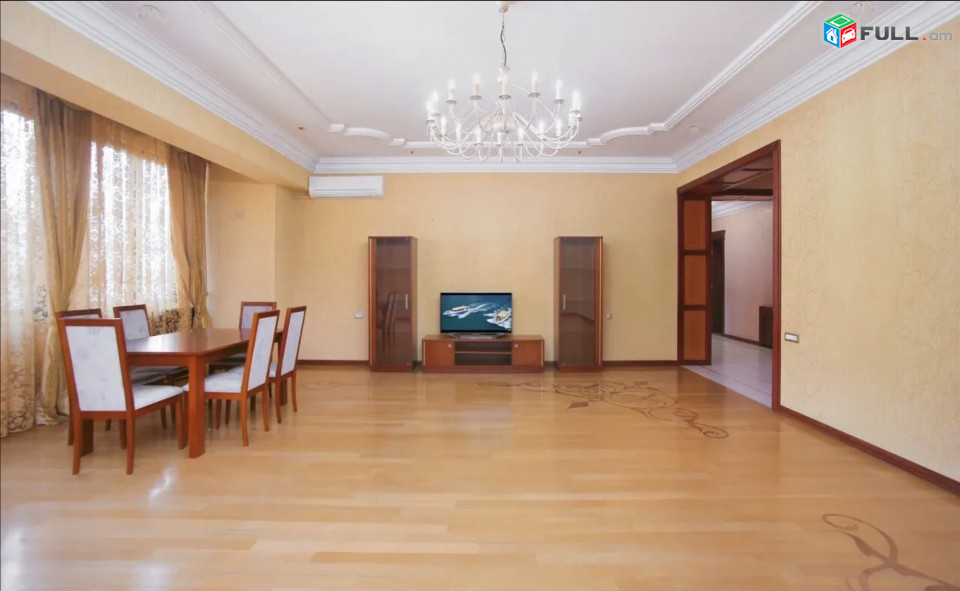 IN0265 Ընդարձակ 4 սենյականոց բնակարան նորակառույց շենքում Տերյան փողոցում, 210 ք.մ., 2 սանհանգույց
