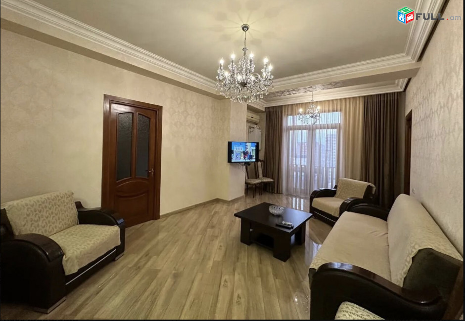 IN0464 Վարձով 3 սենյականոց բնակարան նորակառույց շենքում Հրաչյա Քոչար փողոցում