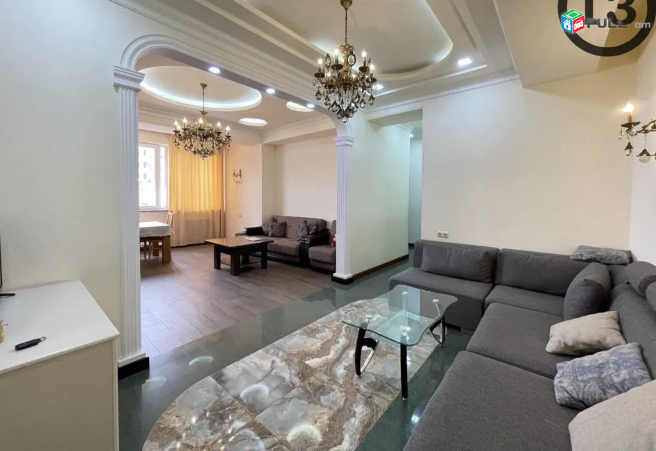 IN0626 Վարձով 4 սենյականոց բնակարան նորակառույց շենքում Պուշկինի փողոցում