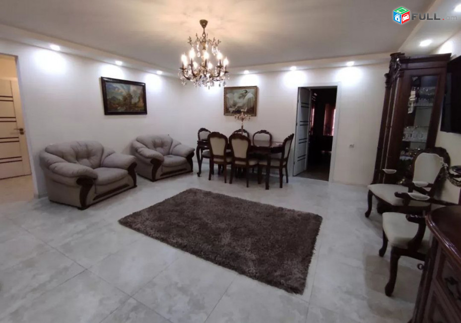 5 սենյականոց բնակարան Դրոյի փողոցում, 124 ք.մ., մի քանի պատշգամբ, կապիտալ վերանորոգված, քարե շենք