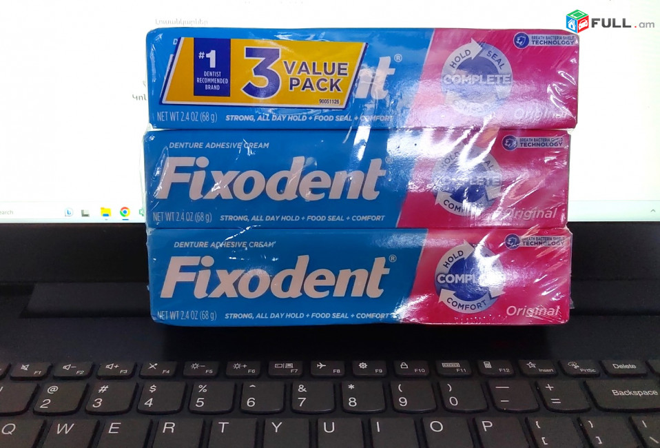 Fixodent Ատամի պրոթեզի սոսինձ Клей для зубных протезов