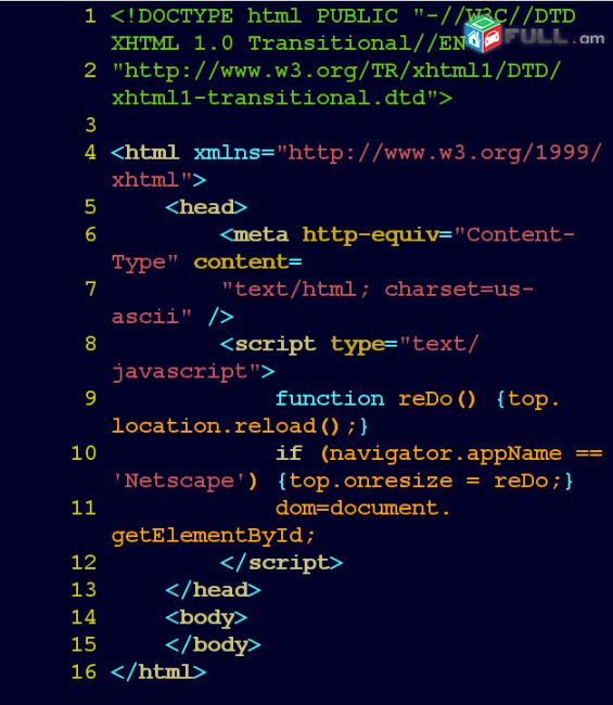 Web ծրագրավորման դասեր 