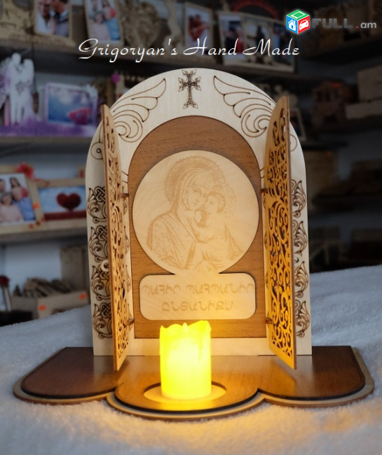 Փայտե Հուշանվեր Սրբապատկերով