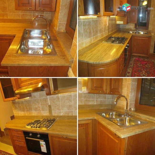 Տրավերտինից ստալեշնիցաներ սեղանածածկ