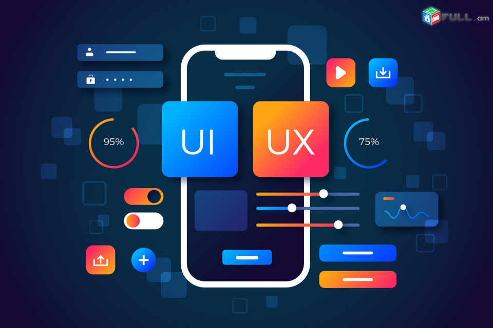 Graphic & UX/UI Design / Կայքերի, հավելվածների, պորտֆոլիոների դիզայն