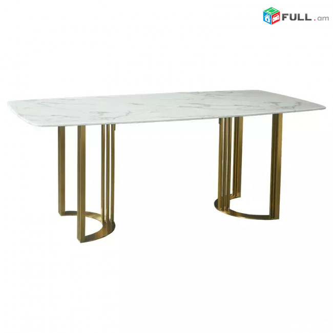 Մարմարե ճաշասեղան, Мраморный обеденный стол, Marble dining table, ator EVA9-8-2