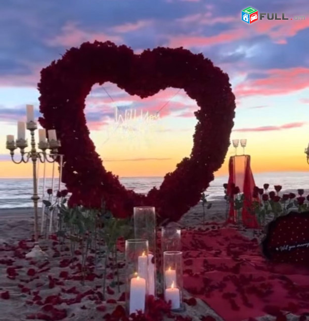 Marry me դիզայն, հարսանեկան ձևավորում, 