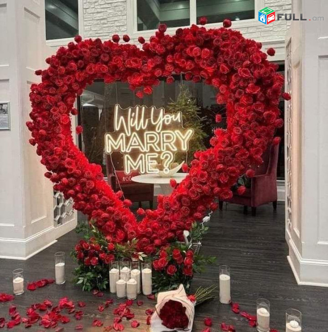 Marry me դիզայն, հարսանեկան ձևավորում, 