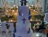 Կնունքի տորթեր, մկրտության տորթեր, կնունքի ձեւավորում, կնունքի հրեշտակներ, կառք, կառեթ