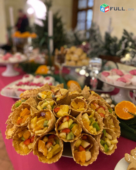 Կորպորատիվ ֆուրշետներ, սնունդ քեյթրինգ, սուրճի ընդմիջում և բանկետներ, կորպորատիվ տորթեր